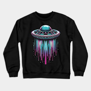 Synthwave UFO Crewneck Sweatshirt